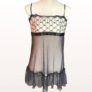 gothic victoria’s secret sheer babydoll